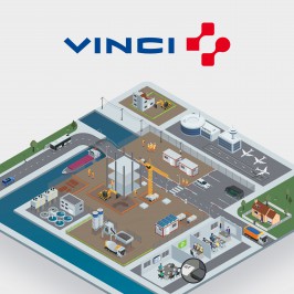Vinci Construction // Infographie animée sur les performances environnementales