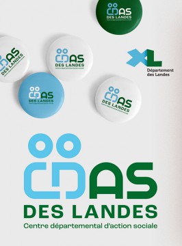 Département des Landes // Charte graphique Centre Départemental d'Action Sociale